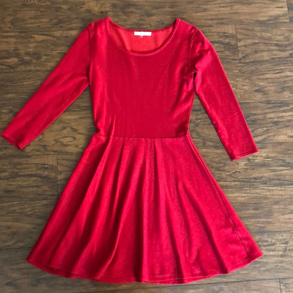 Red Skater Dress